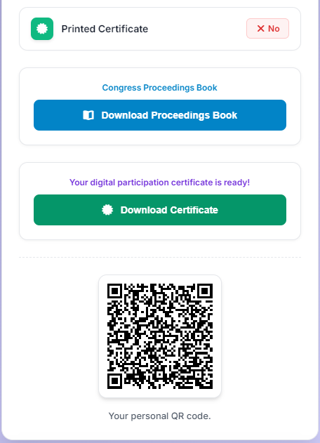 Congress materials and proceedings book